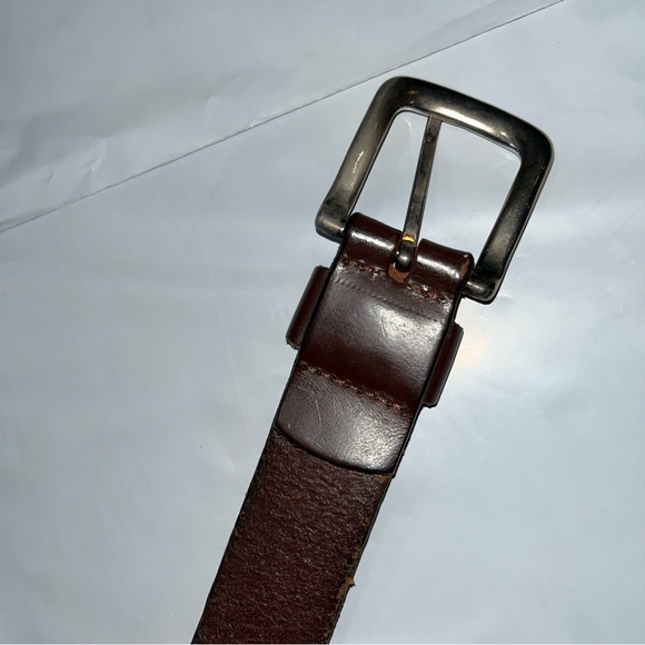 Michigan State Spartans BROWN leather BELT 33-37” Silver conchos Spartans Mexico - Picture 5 of 16